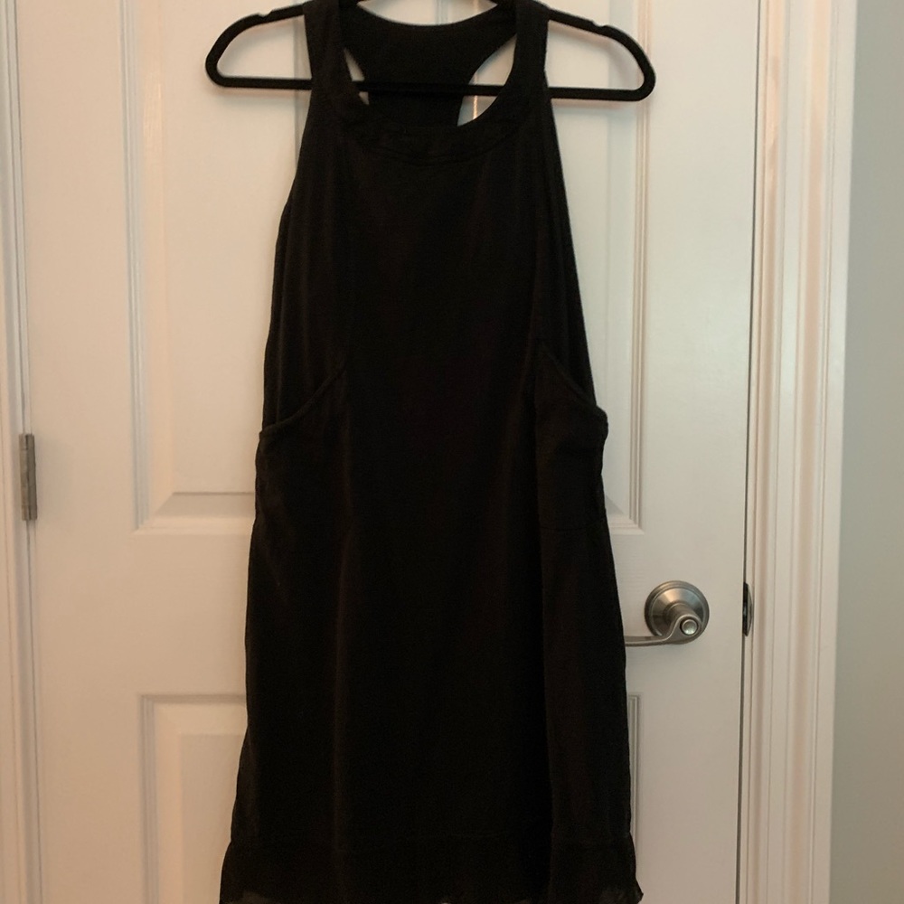 Athleta black summer dress with pockets